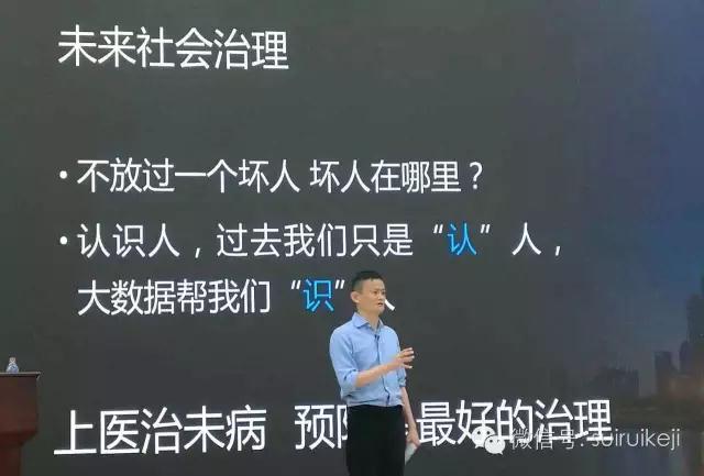 馬云講座:科技創新在未來社會治理中的作用